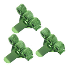 3Pcs Triple Hole Pen Holder with Adjustable Spring Rings for Doctor Nurse