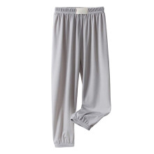 Girls Pants,Trousers Girls Ice Silk Pants Elastic High Waisted Casual Flowy Stretchy Summer Bottoms Pants for Kids,Travel Pants,Grey,8-9 Years