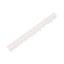 Irregular Jagged Ruler Metal Paper Tearing Ruler Craft Ruler 12Inch Deckle Edged Ruler Measuring Ruler for Card Making