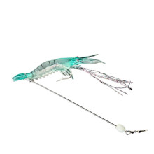 8PC Shrimp Luminous Bait Set with Rotating Beads and Artificial Glow for Saltwater and Freshwater Fishing
