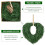 Guirlanda de Natal de pinheiro Norfolk de 50 cm (20 polegadas) com folhagem artificial. 6