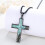 Collier pendentif croix sculptée, bijou chrétien 5