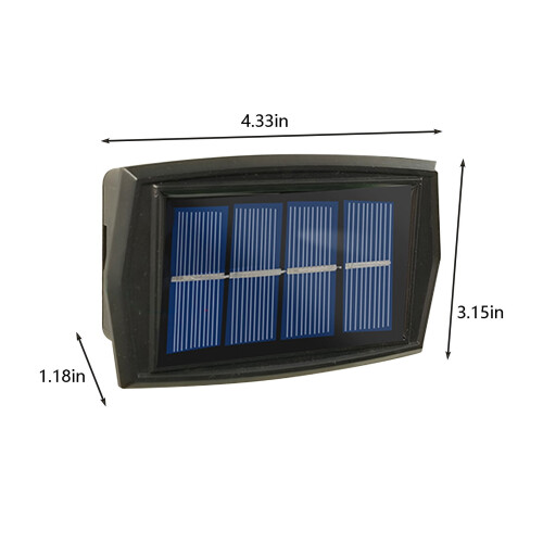 2 τεμάχια ηλιακά φώτα LED, ασύρματα φώτα εξωτερικού χώρου κήπου για 2