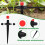 20Pcs Adjustable 360 Degree Sprinkler Nozzle-Single lock spring 6