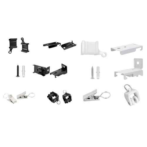 Bendable Rail Bracket Flexible Mounting Hardware for-White 1