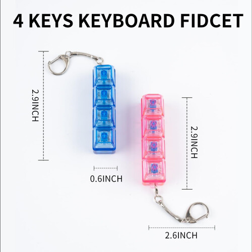 THOPBPRK Παιχνίδια Fidget για ενήλικες, Μπρελόκ Pop It με φως LED, ανακούφιση από το άγχος, 1