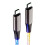 Καλώδιο φόρτισης USB C σε Type C 60W με φωτισμό LED με διαβαθμίσεις και κέλυφος 5