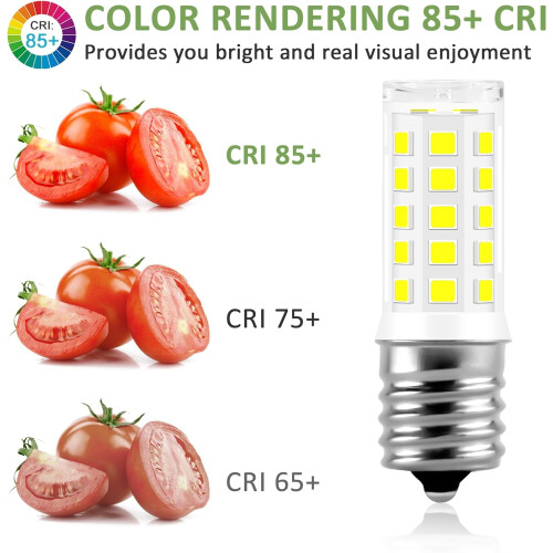 Pacote com 2 lâmpadas LED E17, 7W, 110V, branco luz do dia 2
