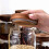 Pote de vidro hermético, transparente, para cereais, alimentos, café e chá, com tampa de madeira. 5