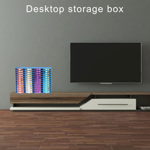 Οργανωτής γραφείου με πολύχρωμα αντικείμενα, αποθήκευση 1 τεμαχίου 1