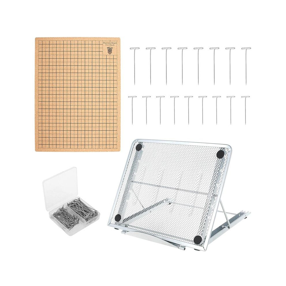 Macrame Board And 110 Pins,12X16 In Macrame Project Board With Adjustable Holder, For Braiding Bracelet Creating Macrame 4713180813310
