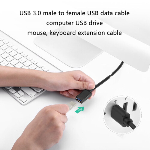 USB 3.0A prodlužovací datový synchronizační kabel samec-samice pro přenos dat pro USB zařízení 1