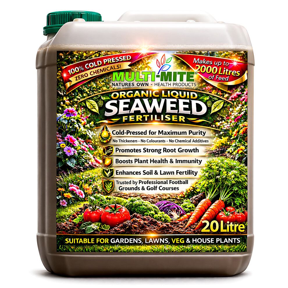 Multi-Mite Multi Mite Organic Liquid Seaweed Concentrate - 20 Litre | Garden Fertiliser