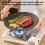 Non-Stick Grill Pan Portable Korean Griddle 12-inch 7