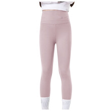 Purple Girls' High-Waisted Slim Fit Leggings, Pure Color Yoga Pants for School & Play – Compatible with Spring/Summer Activities, 5-6 Years