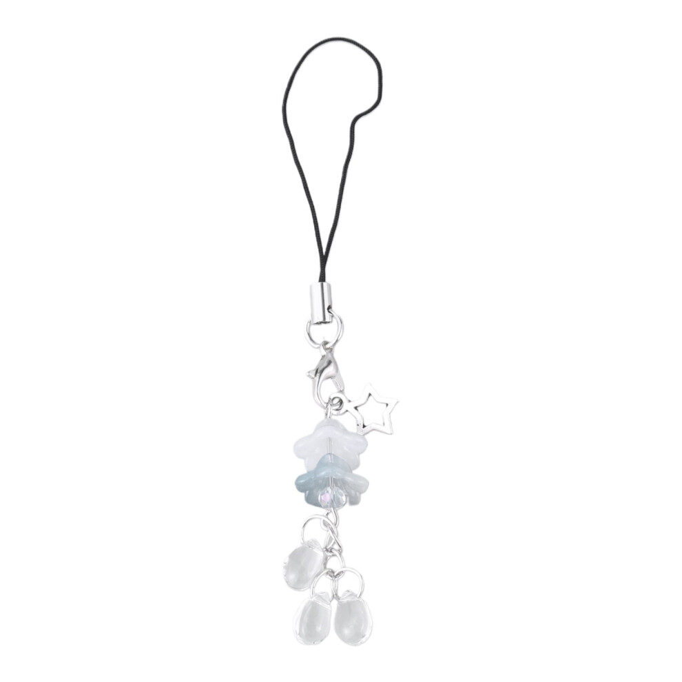 Handmade Cute Phone Charm Women Star Pendant Keychain Strap Lanyard With Jellyfish Handbag Backpack Accessories 9399596053004