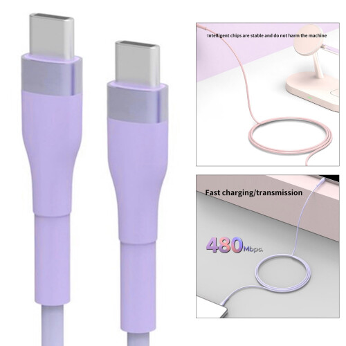 Καλώδιο φόρτισης USB C σε USB C100W2 Καλώδιο δεδομένων γρήγορης φόρτισης USB C για γρήγορη 1