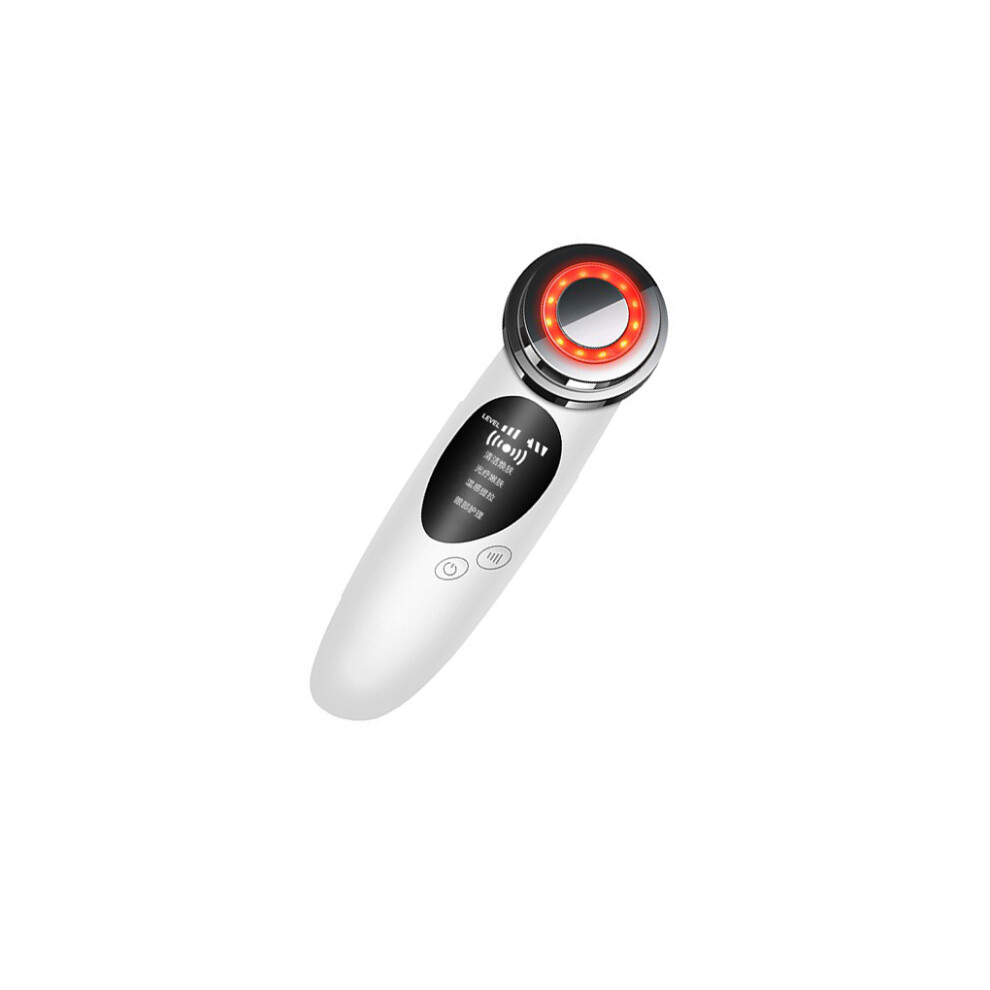White (White) Facial Massager Rechargeable Vibration Lifting Cleaning Wrinkle