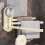 Suction Cup Rotating Towel Rack for Bathroom Wall-mounted Hook 4