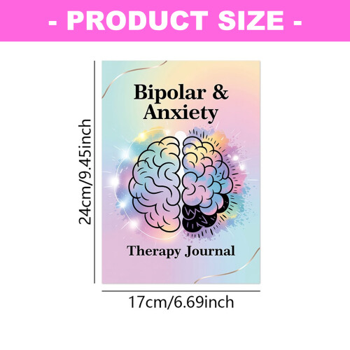 Therapy Notebook Bipolar&Anxiety Therapy Gentle Cotton Pages For 2