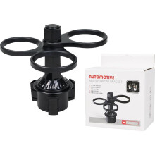 Car Cup Holder Expander Adjustable 360 Rotation 3-in-1