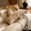 Housse de coussin lombaire Styles de boucles,-Café léger 5