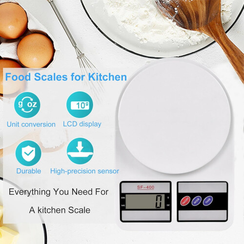 Digital Kitchen Scale for Measuring Food with Peeling Function 1