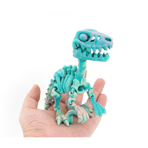 1pc 3D Printed Echinosaurus Dinosaur Movable Dragons Figurine Multi-Color Gift Creative Home Decor 2
