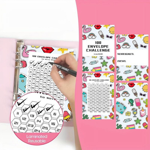 Envelope Savings Book with Infinity Pencil Set 100 pcs 2