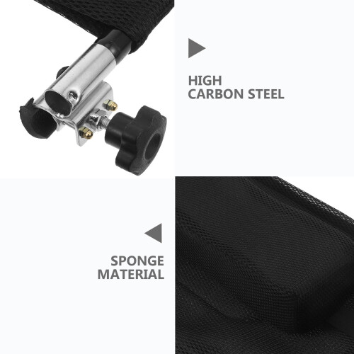 1 σετ μαξιλάρι αυχένα αναπηρικού αμαξιδίου μαύρο φαρδύ στήριγμα οσφυϊκής χώρας 2