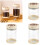 Moderne automatische verzegelde glazen container-1200 ml 2