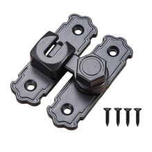 Heavy Duty 90/180 Degree Sliding Swing Latches Lock with Reinforced Security Design Simple Install for Barn door gate