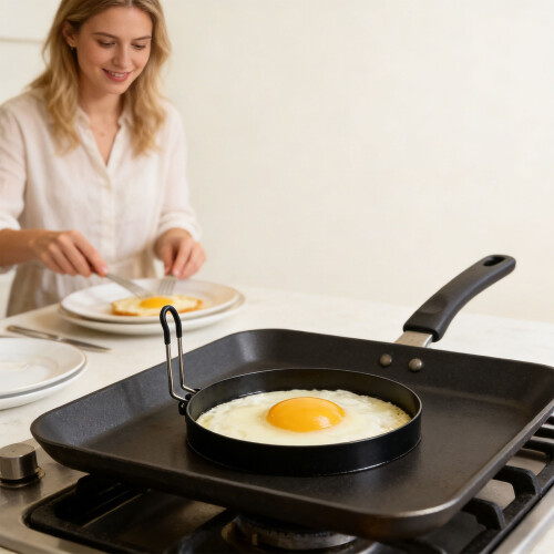 2Pcs Thickened Stainless Steel Eggs Frame-stainless steel hand 2