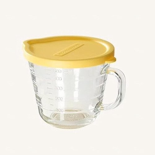 Messbecher aus Glas mit Staubschutzdeckel, 500 ml