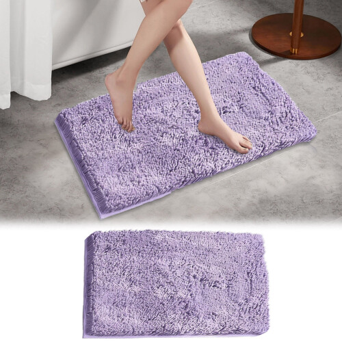 Baderomsteppe absorberende vaskbar chenille 16x24 tommer 1