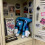 Peluche CYBIBO bleue style pixel, poupée chiffre 23 cm 4