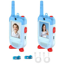 Walkie-talkies infantis recarregáveis (pacote com 2)