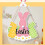Wooden Easter Door Wreath Rabbit Design 1 Piece 7