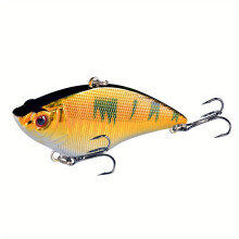 2PC Premium VIB Hard Bait Fishing Lure - 7cm/2.76in, 16g Sinking Crankbait with Rattle for Bass & Pike - Durable ABS Material