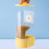 Thickened Bird Container Plastic Automatic Parrots Feeder with Stand Cage Clean Feeding Solution for Small Birds 5