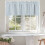 Blue and White Striped Valance 54x18 in – Light Filtering 4
