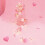 Pink Felt Ball Garland String Lights 6.9 FT 3