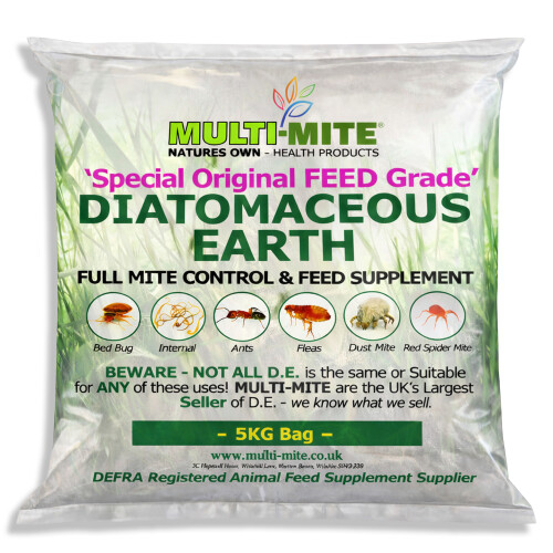 MULTI-MITE 5KG Bag Feed Grade DE Diatomaceous Earth