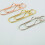 8PCS Unique Love Shape Document Clips Full of Durability-Purple 5