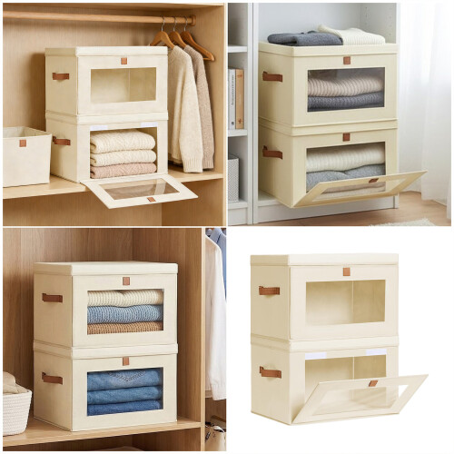 Double Set Durable Storage Holders Featuring Visible-grey 1