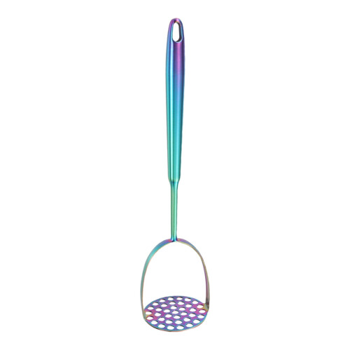 Presse-purée en acier inoxydable bleu, 35,3 cm 1