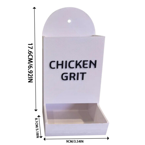 Automatic Hanging Chicken Oyster Shell & Grit Feeder – Compatible with Poultry Coops, Precision Nutrition 2