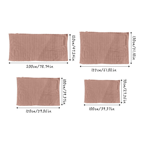 Flanellen fleece plaid, wit, 30x40 inch 2