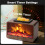 Flammen-Wachsschmelzer, schwarz, elektrisch, PTC-Heizelement, Timer 4