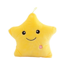 Poduszka LED Twinkle Star 15,7" – świecąca, pluszowa poduszka na Walentynki, urodziny i do wystroju domu (żółta)